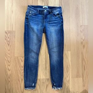 BKE Payton Mid-Rise Dark Blue Skinny Jeans